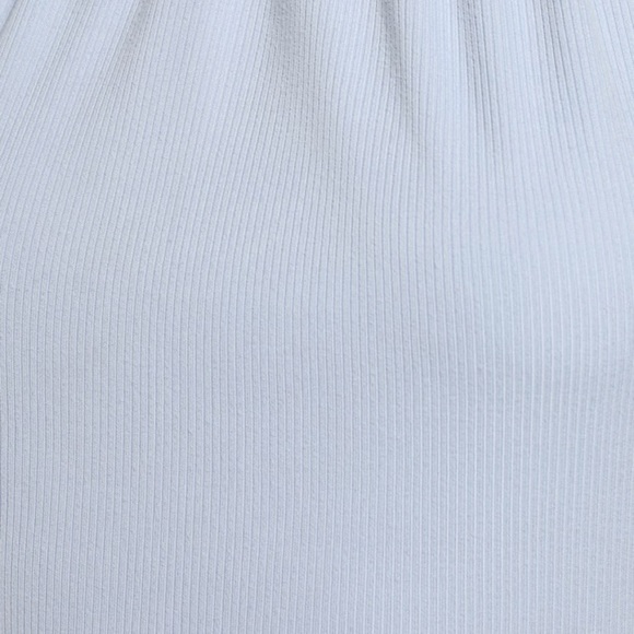 NWT - Loving Los Angeles Light Blue Ribbed Halter Mini Dress - Picture 5 of 6